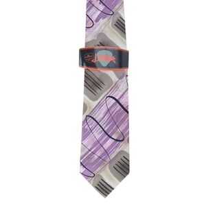 New J. GARCIA 100% Silk Tie LE Blue Mountain Collection Forty-Six W3.5" X L57"